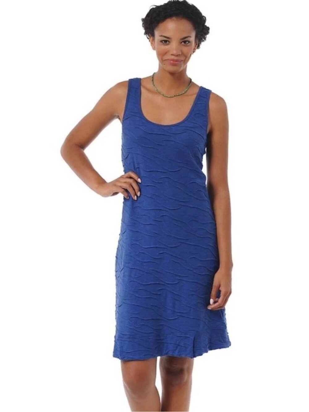 Toad & Co Organic Cotton Samba Wave Dress in Teal Blue Size XS